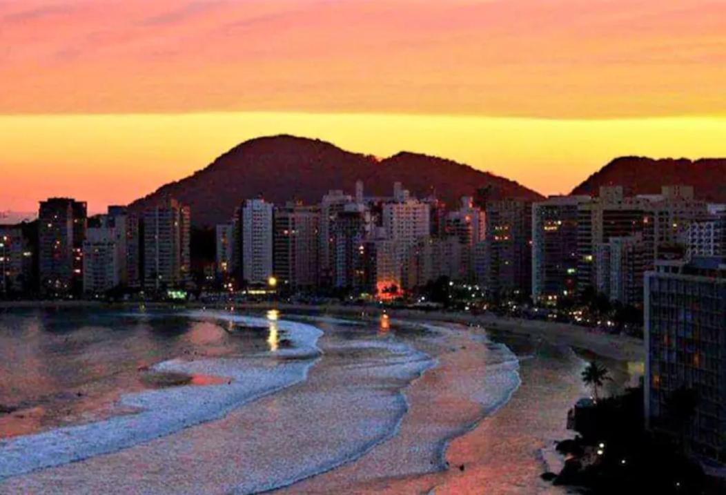 شقة Apartamento Guaruja, Praia Asturias Aconchegante المظهر الخارجي الصورة